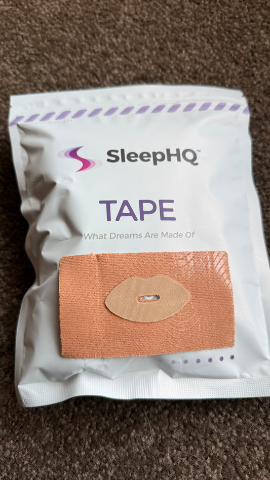 SleepHQ Anti-Snore Mouth Tape with Lip Shield