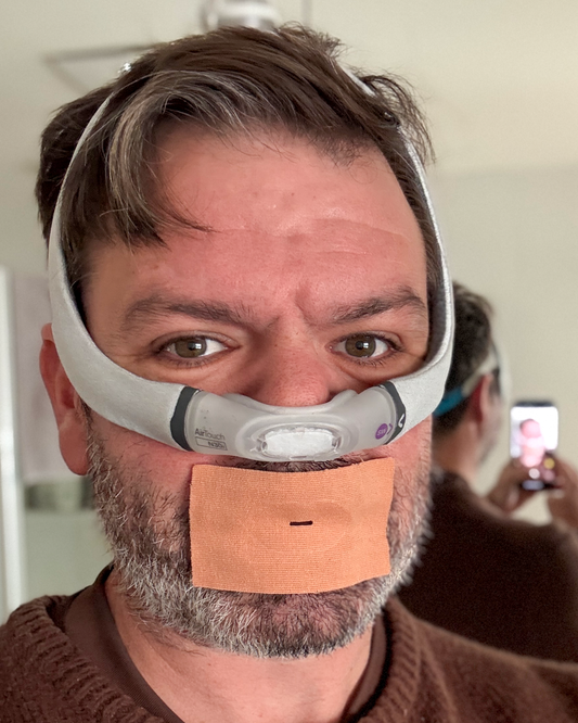 SleepHQ Anti-Snore Mouth Tape with Lip Shield