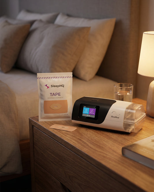 SleepHQ Anti-Snore Mouth Tape with Lip Shield